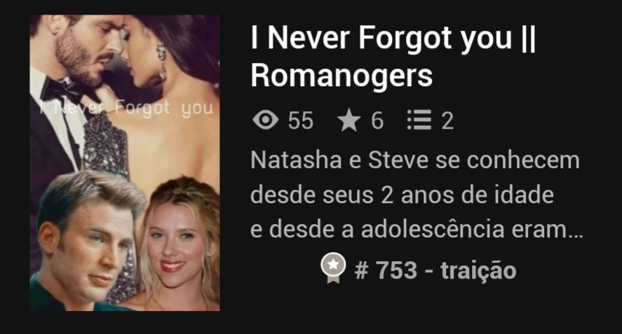 Lanaevansz_'s tweet photo. Aloha, pessoal tem novidades nova no wattpad.
"I never forgot you." Romanogers. Espero que vocês gostem e ano de 2022 teremos bastante novidades por ai.
#steverogers #natasharomanoff #scarlettjohansson #chrisevans #evansson #romance #booklivro #captasha #romanogers #wattpad https://t.co/QbBNHhcEmg