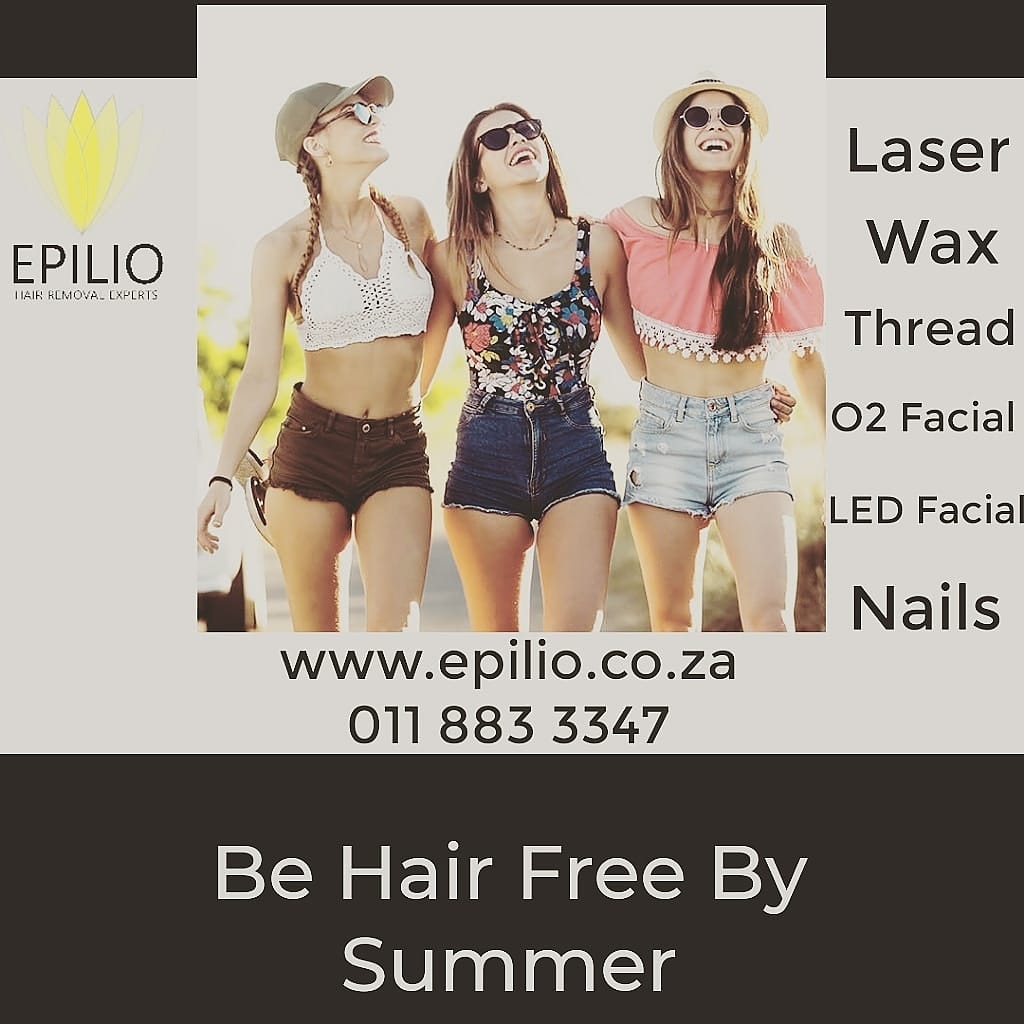 Epiliolaser's tweet photo. Be Hair Free this Summer. Start your Laser Hair Removal Sessions. Save on Packages. Available in Sandton and Cape Town. 011 883 3347 and 021 427 9702. https://t.co/L9vzPcPGNm 

#epilio 
#selfcare 
#beautyservices 
#laserclinic 
#GreenPoint 
#CapeTown 
#Morningside 
#BlackFriday https://t.co/6heils3IFc