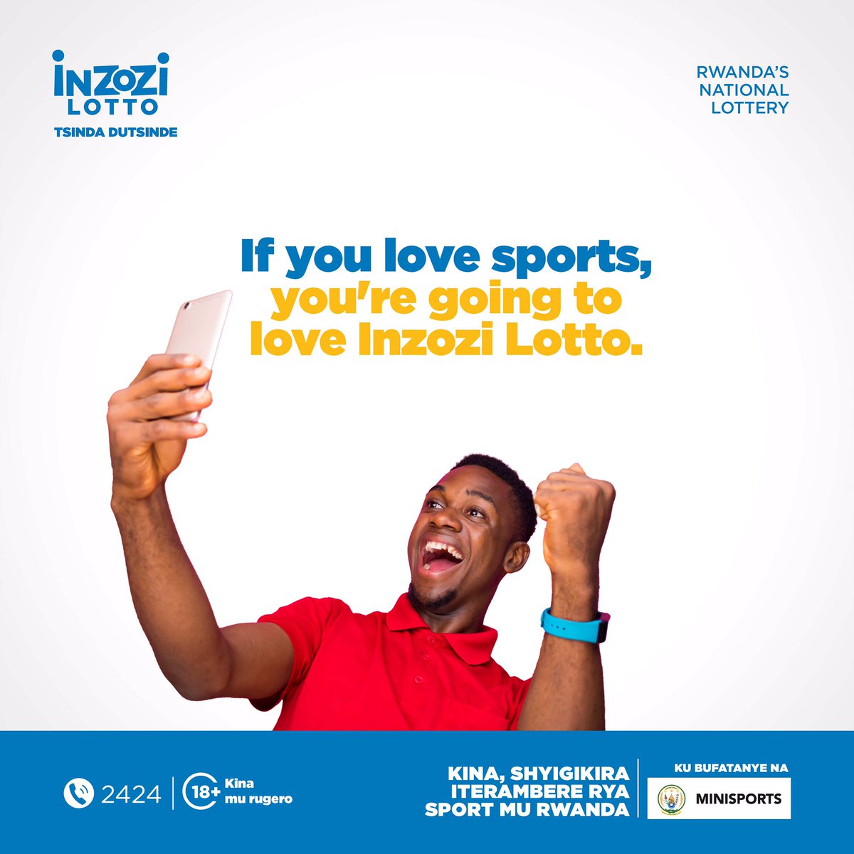 inzozilotto's tweet photo. Are you a sports a lover? This is your chance to contribute to the sports development programs in Rwanda by playing Inzozi lotto.
 
Visit https://t.co/r8yiKrrQnb or dial *240# to play.
 
#InzoziLotto #tsinda #dutsinde #RwOT https://t.co/ZUJ01j1XFd