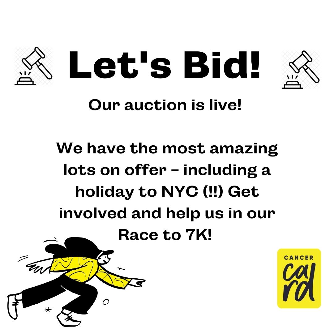 cancercard_'s tweet photo. Our first ever Cancer Card auction is live! That’s right - you can go and place your bids now! 

https://t.co/hsv8jEHF2Z

Click the link above and head over to the auction! 

#cancercard https://t.co/EJgpP3NRaa