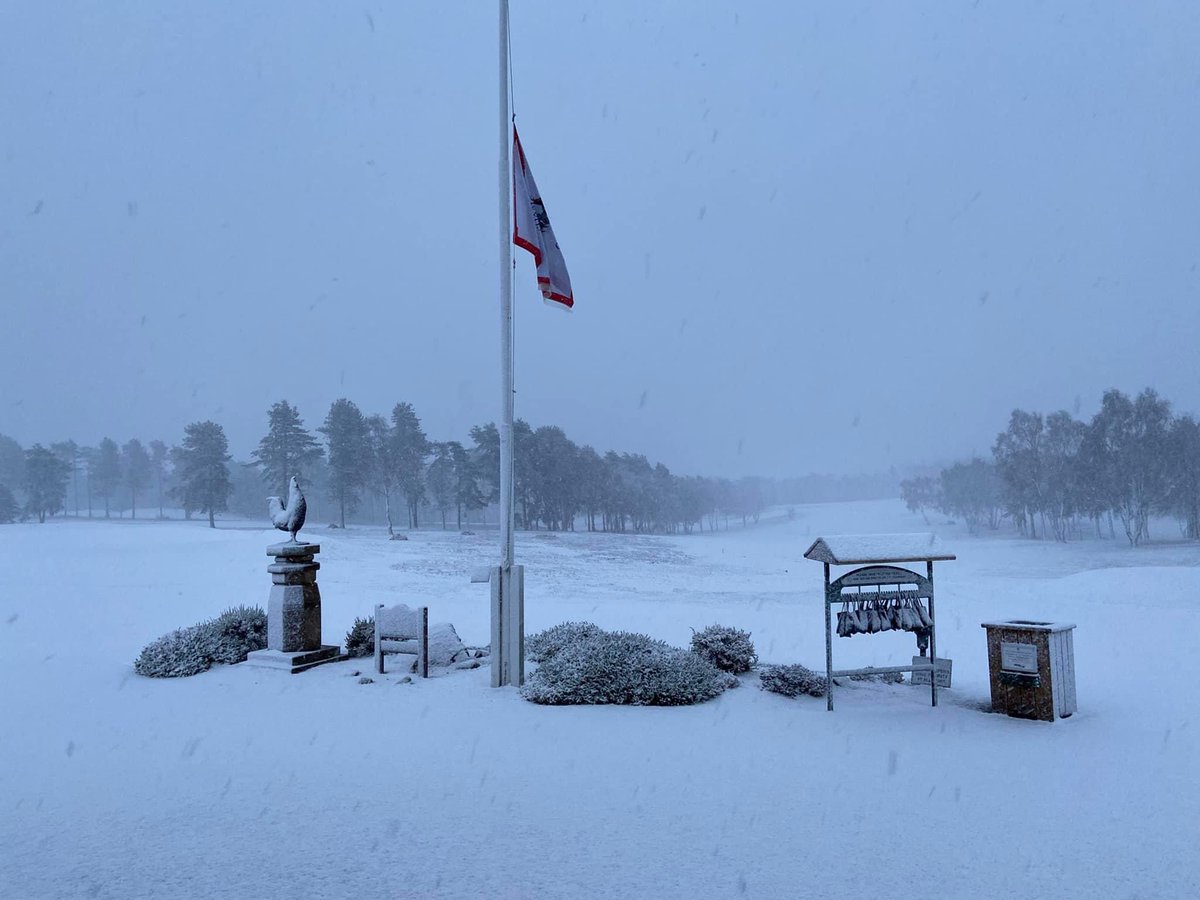 Course Closed today - winter has finally arrived…