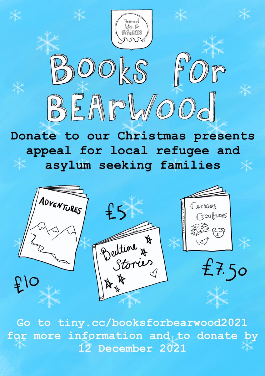 BearwoodAction's tweet image. We’re excited to launch our Christmas fundraising campaign - Books for Bearwood. 
Please donate to help us give books to local refugee and asylum seeking families this Christmas tiny.cc/booksforbearwo…