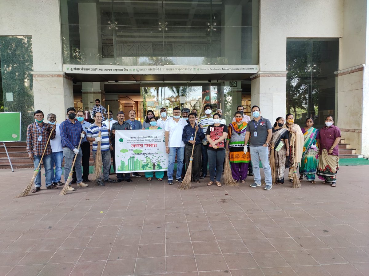 CETTM_MTNL's tweet photo. Swachhata Pakhwada 2021 is being observed by MTNL CETTM from 16 Nov 2021 to 30th Nov 2021. @MTNLOfficial @MTNLMbiOfficial https://t.co/Jqn7xIYuKO