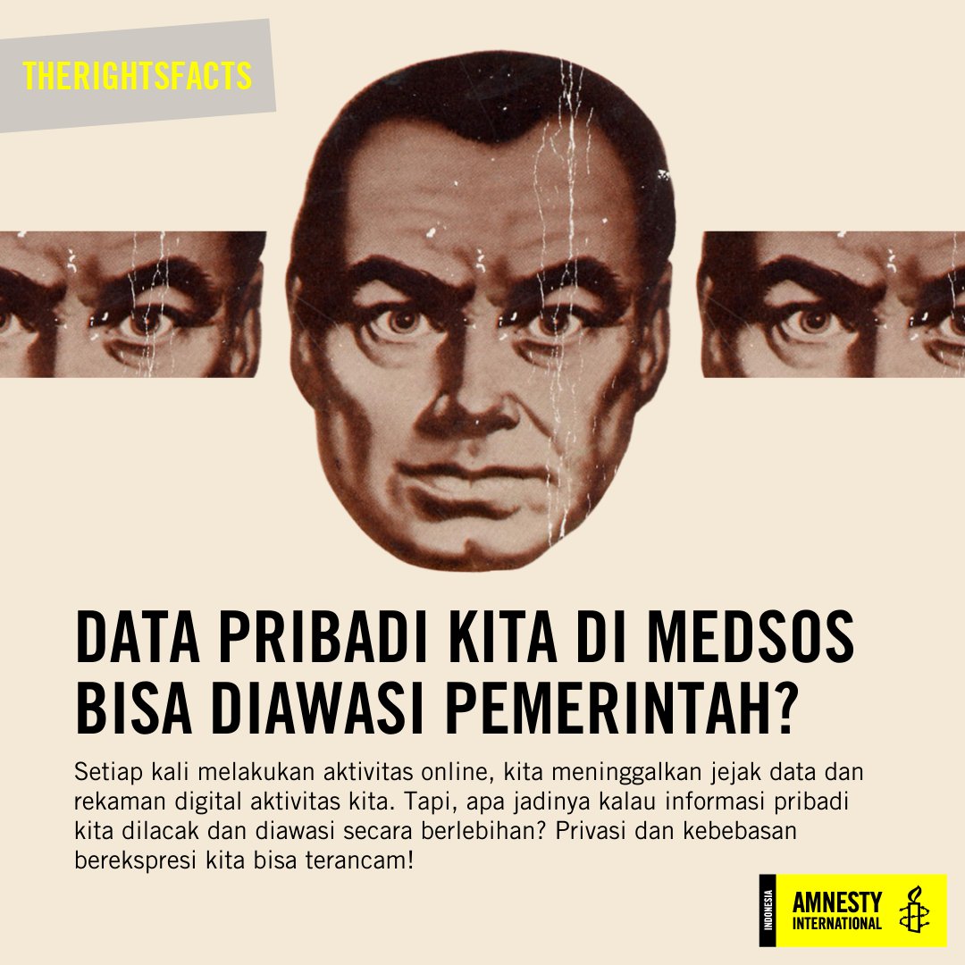 amnestyindo's tweet photo. Setiap kali melakukan aktivitas online, jejak data dan rekaman digital aktivitas kita terekam. Apa jadinya kalau informasi pribadi kita dilacak dan diawasi secara berlebihan?
Simak apa itu Permenkominfo No.5 tahun 2020 dan mengapa aturan ini harus dicabut di #TheRightsFacts. https://t.co/68ZATIp80J