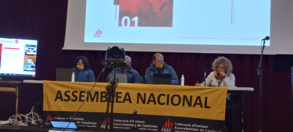 ACEMataro's tweet photo. Avui, a l'Assemblea General Extraordinària de la @FEEC_cat al Centre Obrer de #LaSenia Un any més, al servei de l'excursionisme català #AGEFEEC #sentlamuntanya #sentfeec https://t.co/8tsP5l3LO4