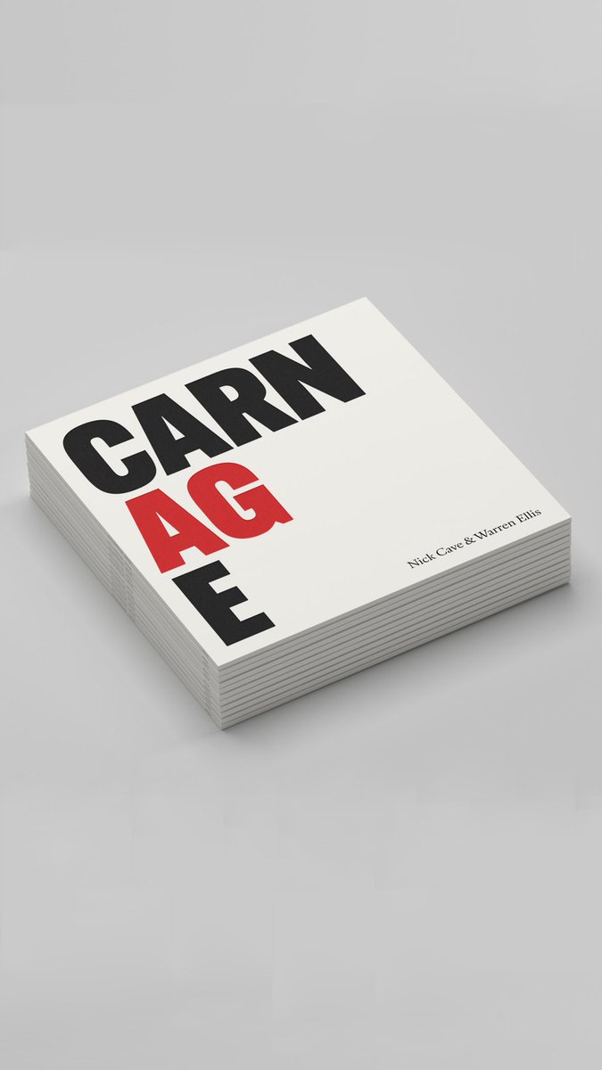 HingstonTOM's tweet photo. Grammy Awards Nominations 2022 “Best Recording Package” #CARNAGE Congratulations @nickcave @warrenellis13 #design #artdirection #hingstonstudio #GrammyAwards2022 https://t.co/Pek088p9U8