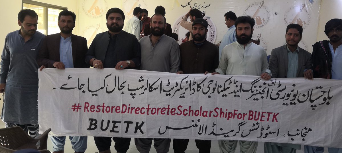 SaadBugti's tweet photo. #RestoreDirectorateScholarshipForBuetk https://t.co/azaaXwMnFv