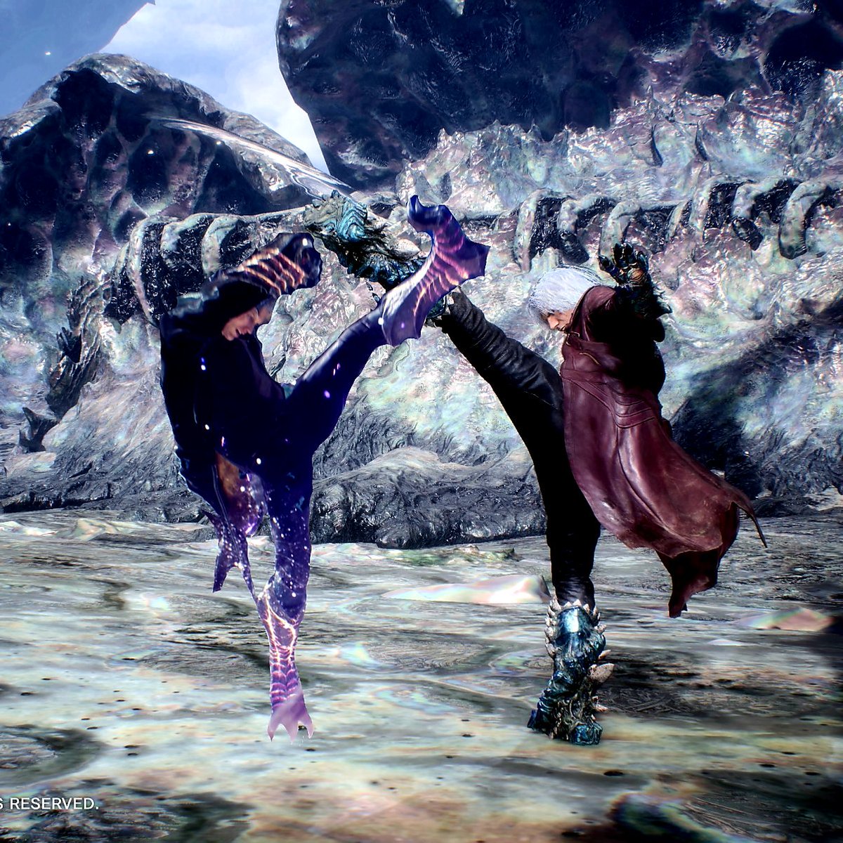 もちろん合成なんだがこれ好きwww
鬼兄弟w

#DMC
#DMC5SE
#DevilMayCry5SpecialEdition