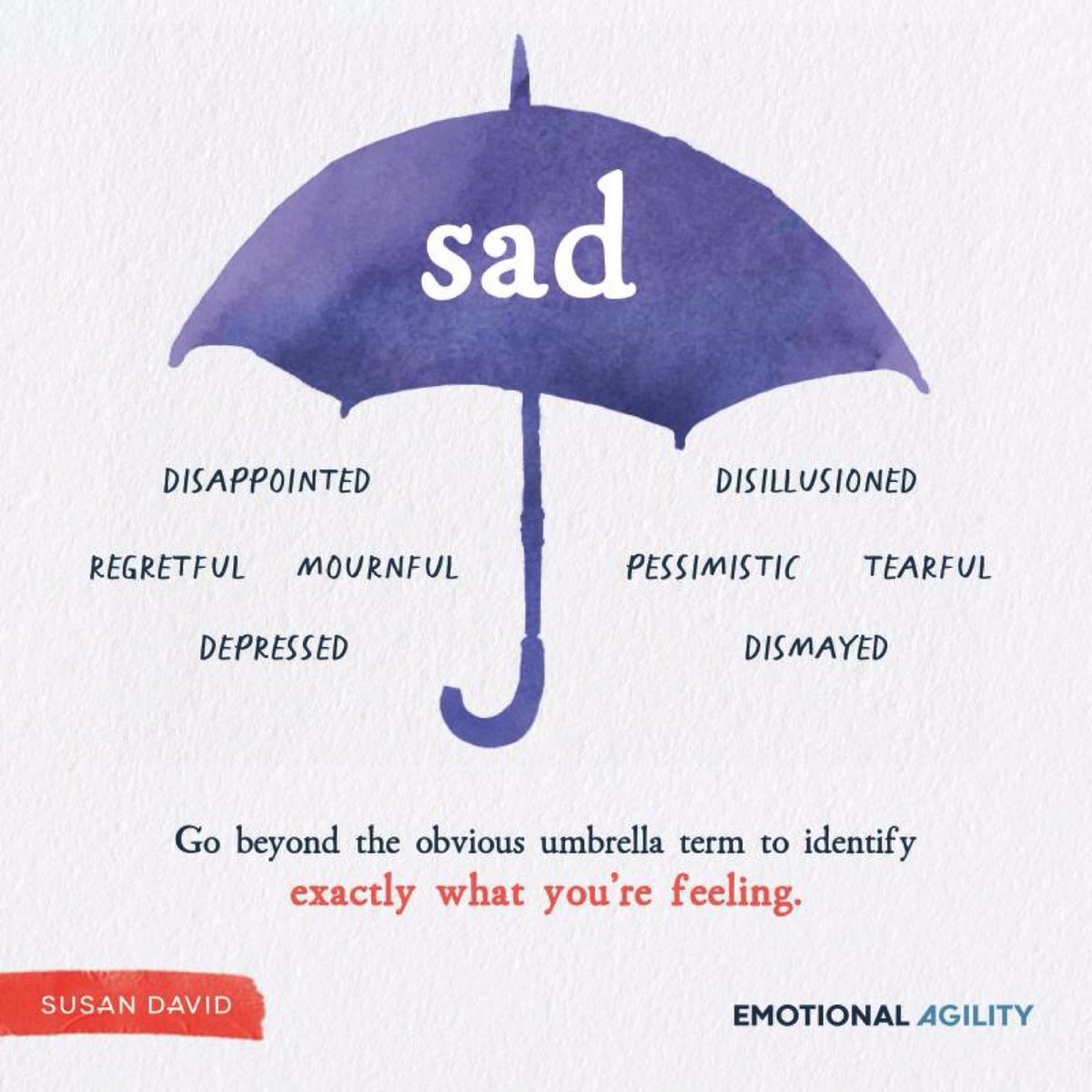 Agilecoaching21's tweet photo. When saying sad, what does it mean exactly? #emotionalagility https://t.co/WGT3FxOmdF