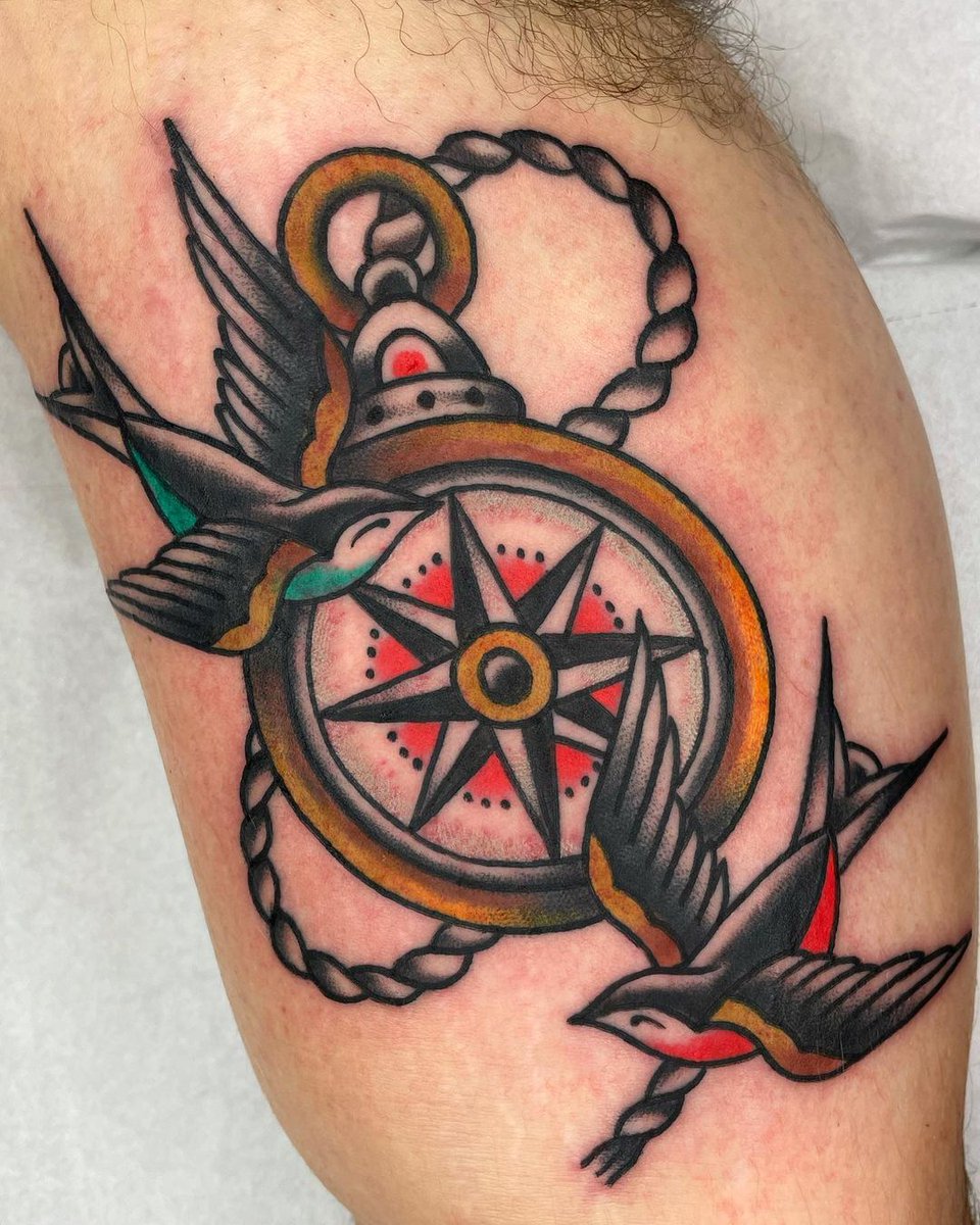 MagnumTattoo's tweet photo. Cool tradwork by Thomas Hearn made using #magnumtattoosupplies ๐๐ป
.
.
#tradworkers #tradwork #tradtattoo #trflash #oldlines #oldworkers #solidink #solidworkers #lockdownneedle #uktta #thebesttraditionalink #swallowtattoo #compasstattoo
https://t.co/kx6a0HhcN3 https://t.co/FZ4Gqw2J9D