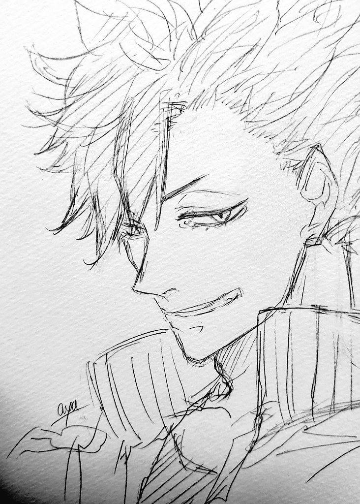 ひっさしぶりに、過去ジャンル〜!!って事でHQ落描き✎

リク貰ったとびおちゃん、私がクロ月の民だったのでこの二人は外せないかなぁと(笑)
あと悩みに悩んでみんな大好きスガさん描きました✨ 