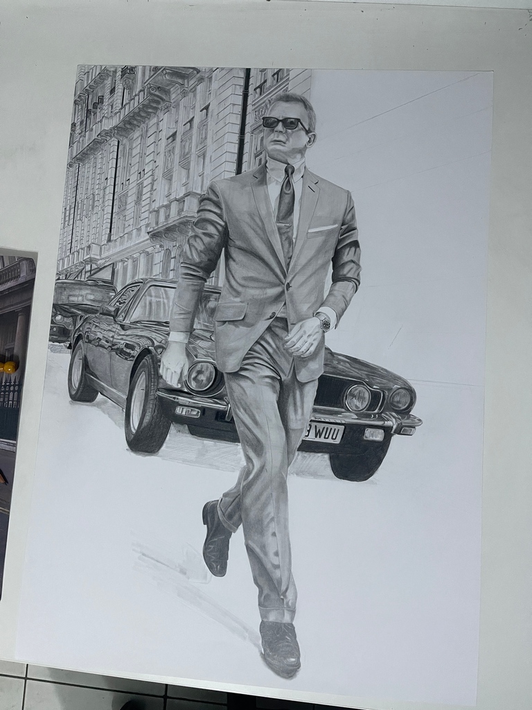 Woidherr90's tweet photo. Jesus this #drawing takes for ever😅😑
i´ll be so happy when the drawing is done, i need something new😅
#JamesBond #NoTimeToDie #007 #danielcraig #jamesbond007 #jamesbondlifestyle #007style #notimetodie #art https://t.co/xyWvhmp0Zl