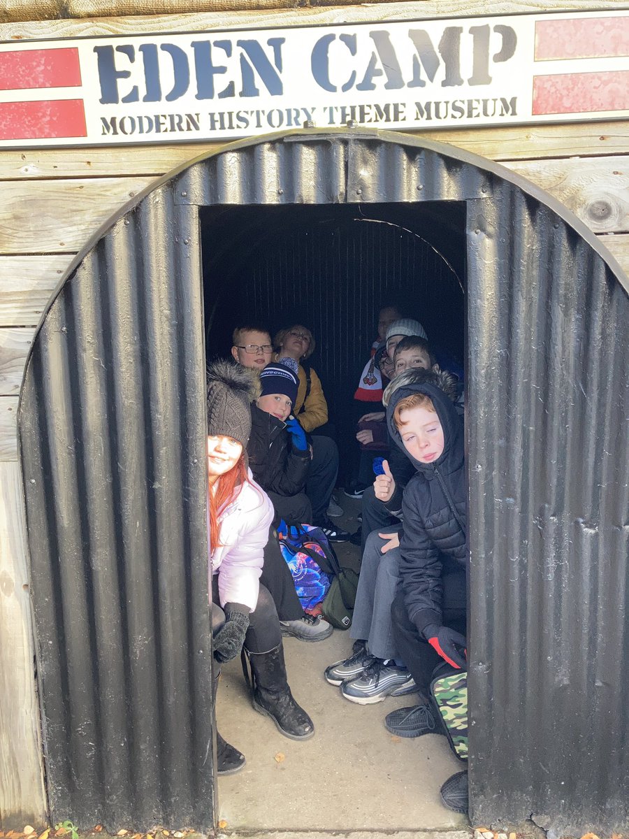 AcademyBrooke's tweet photo. Y6 had a great time at Eden Camp on Friday. They loved all the exhibits, especially the Anderson and Morrison shelters. https://t.co/RVBELbg7CK