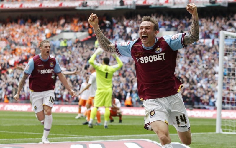 Matthew Taylor celebrates his 40th Birthday today. Matty played a major role in the 2012 play-off Final and set-up @CarltonCole1 with a great ball for the first goal with his quality left foot @Official_MattT  played 90 games scoring 3 goals for West Ham ⚒️