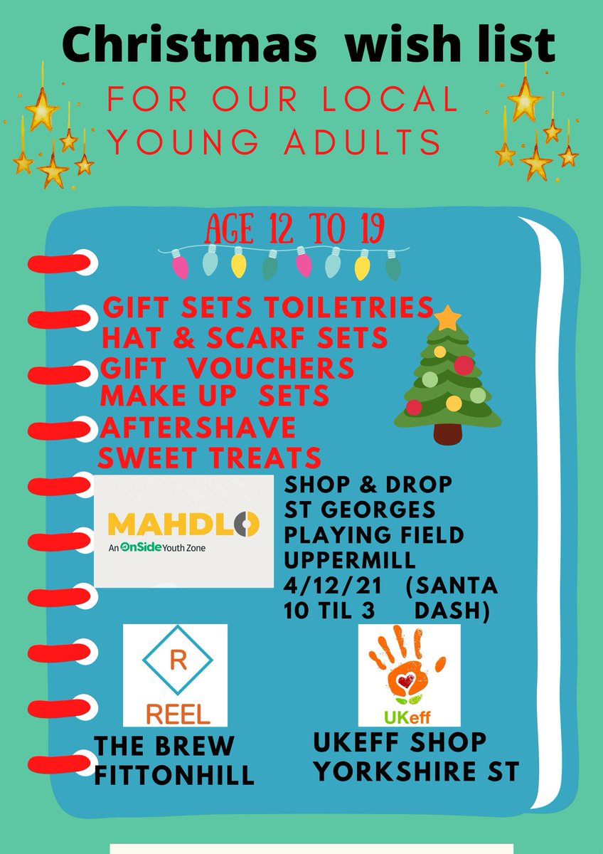 zanyzoey's tweet photo. With little over a month to Christmas, in a YouGov poll, 69% of 13-19 year olds, said they felt alone โoftenโ or โsometimes", 59% felt they have no one to talk to. Give a gift. You can drop off at #shopanddrop #uppermill #santadash @mahdloyouthzone @oldham_ukeff or @REELCIC https://t.co/ZyNti6hERk