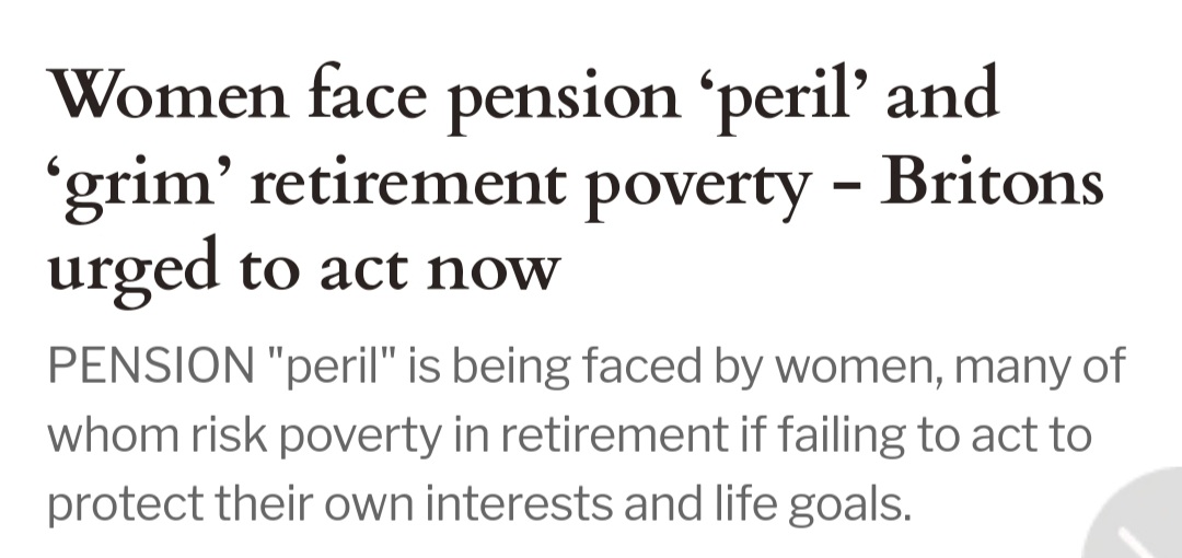 lifechangeplans's tweet photo. Nothing much has changed. 
Women work less, care for families. Divorce settlements often don't include pension sharing. Cohabiting relationships are not included in the law. Death of a partner while cohabiting #NoStatus not covered. 
What is the answer? https://t.co/4ICmY9B7oz