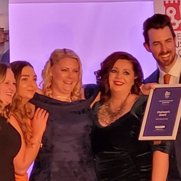 MinersMini's tweet photo. What a night!! 
We are over the moon to have been chosen for the chairman's award @CaerphillyBC awards
To see that the achievements of our little nursery and our amazing team were recognised is so very special beyond what we could have ever hoped for. https://t.co/1CNq1wVDMg
