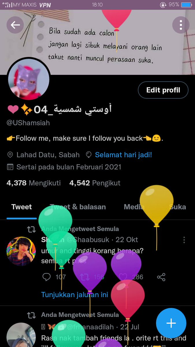 UShamsiah's tweet photo. Pigi pecahkn belon kat twitter sya 😭😭❤❤ https://t.co/j1UIMOFaKb