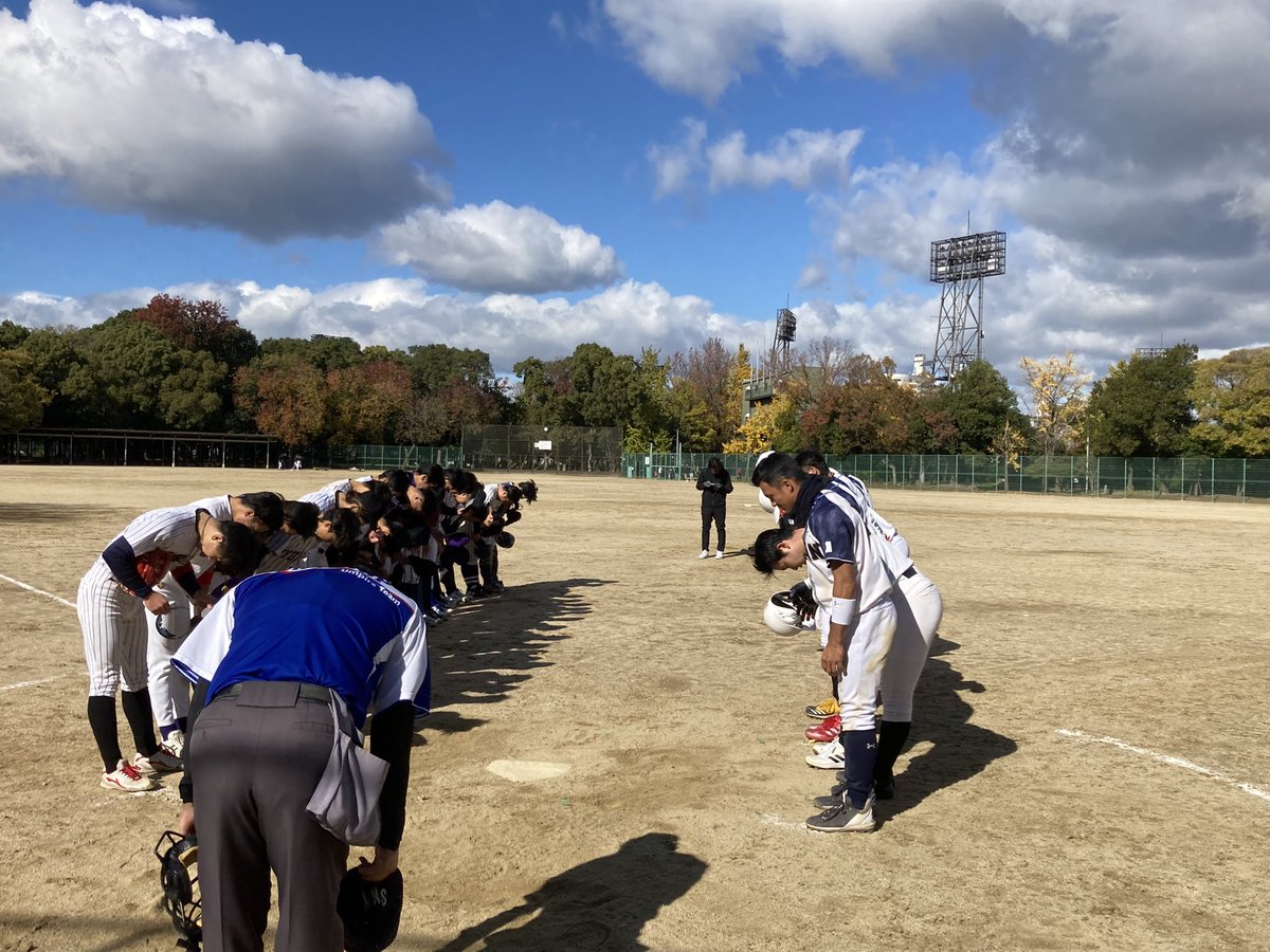 ShinPsw's tweet photo. 全日本大学軟式野球連盟
関西地区４連盟選抜  交流戦

第一試合
大学軟式関西選抜チーム
６vs 3
SWBC JAPAN関西Aチーム

第二試合
大学軟式関西選抜チーム
１vs１
SWBC JAPAN関西Bチーム

さすが代表選手たち、いい戦いをしてくれました。
SWBCJAPAN関西の皆様寒い中ありがとうございました https://t.co/ZcBRGN0eYY
