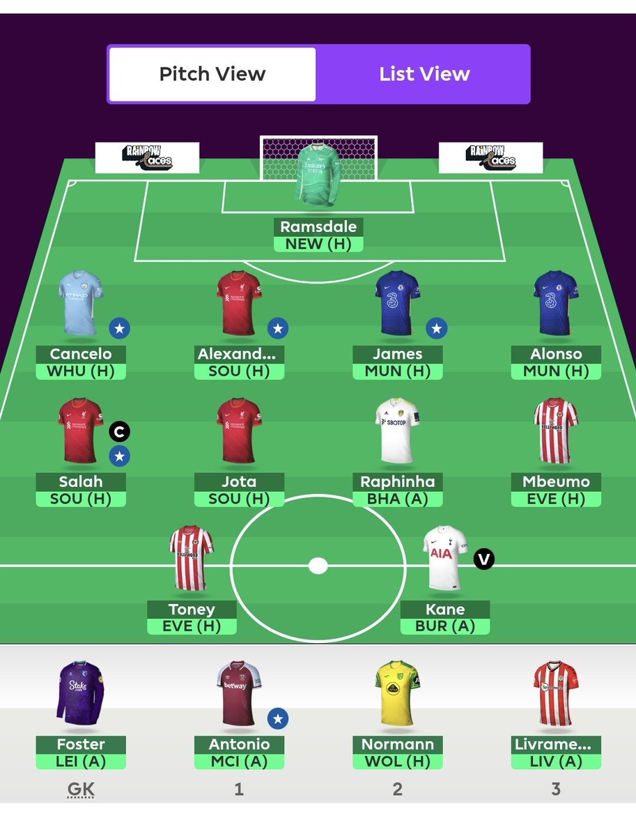 GW13

2FT: chilwell to alonso - rolling the other

Salah cap 

OR: 2k