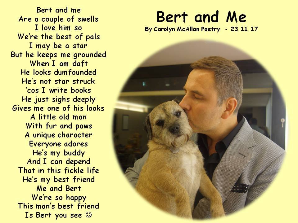 CarolynPoetry's tweet photo. Bert and Me @davidwalliams this came up in my FB memories today so I thought I would re-tweet 
#davidwalliams #bert https://t.co/4RHD3Rsdwe