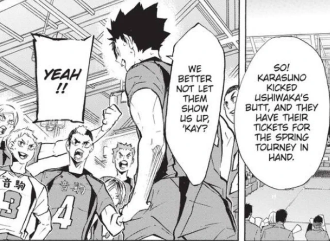 kuroo mentioned ushijima's butt to motivate his team 