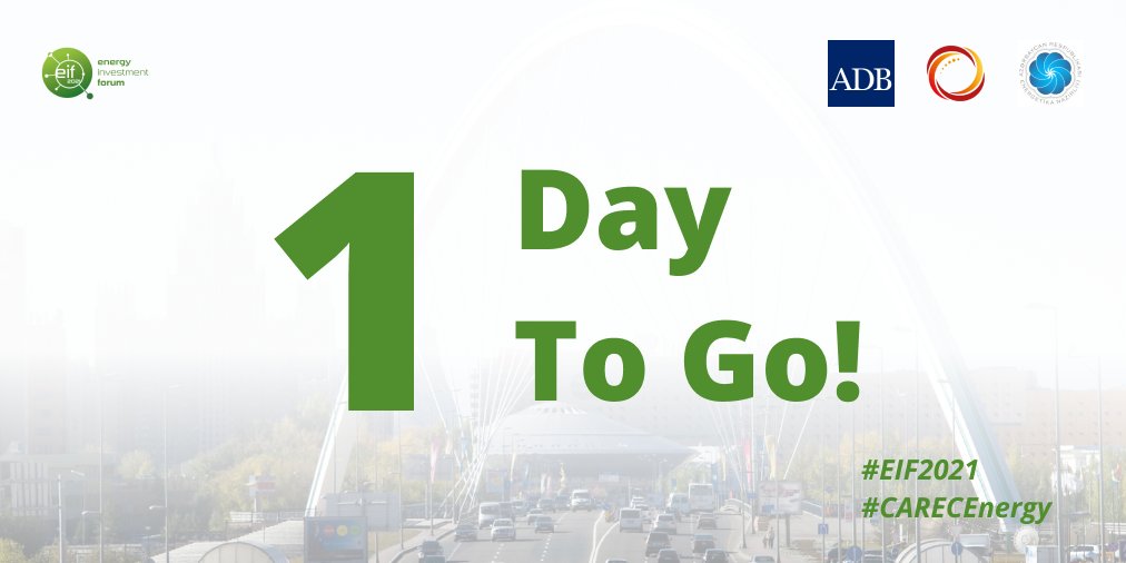 CARECEnergy's tweet photo. See you tomorrow at EIF 2021. The flagship event of #CARECEnergy at ADB discusses business and investment opportunities in the field of energy efficiency in the CAREC region.

Register now: https://t.co/x04pMVsoFh

#EIF2021 #CARECEnergy https://t.co/3fp3RLhpvu