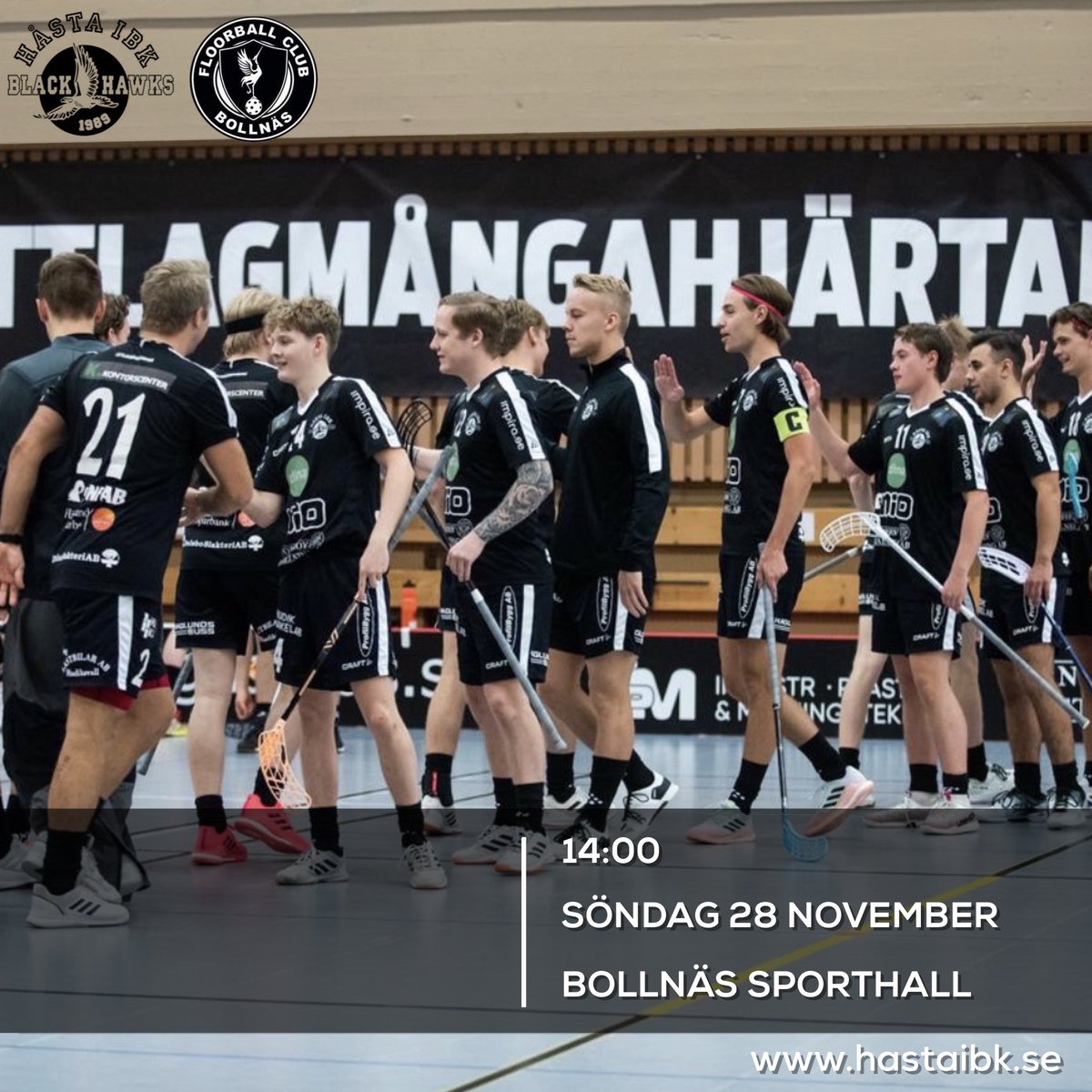 Imorgon kör vi igen!🔥
-
Vi åker till Bollnäs för sista matchen innan uppehållet, 14:00 tekar vi igång!🦅