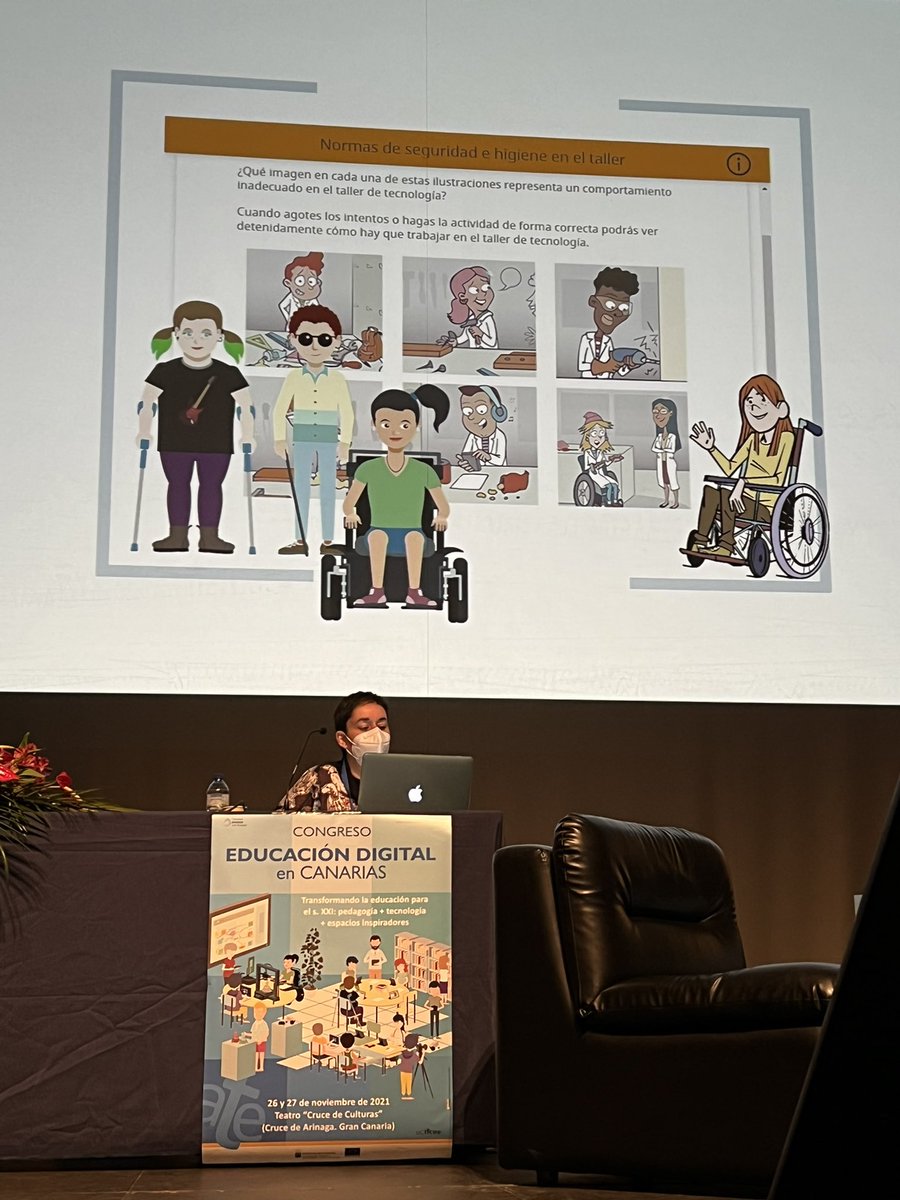 epincarr's tweet photo. #canariaseducacion2021 Tenemos que visibilizar la diversidad funcional . Ponencia: " Suprimiendo barreras para el aprendizaje:hacia un nuevo modelo de aula accesible". https://t.co/KGMjvB6oyM