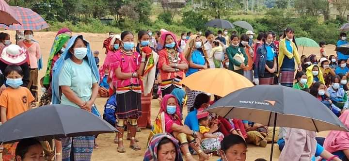 b3rry_y's tweet photo. #ForeverWhiteRibbon Campaign to end sexual harassment and violence against women in Hoya village, Phruso, Karenni State.

#EndImpunity_EndVAW #Nov27Coup
#WhatsHappeningInMyanmar https://t.co/vaTISMLXdF