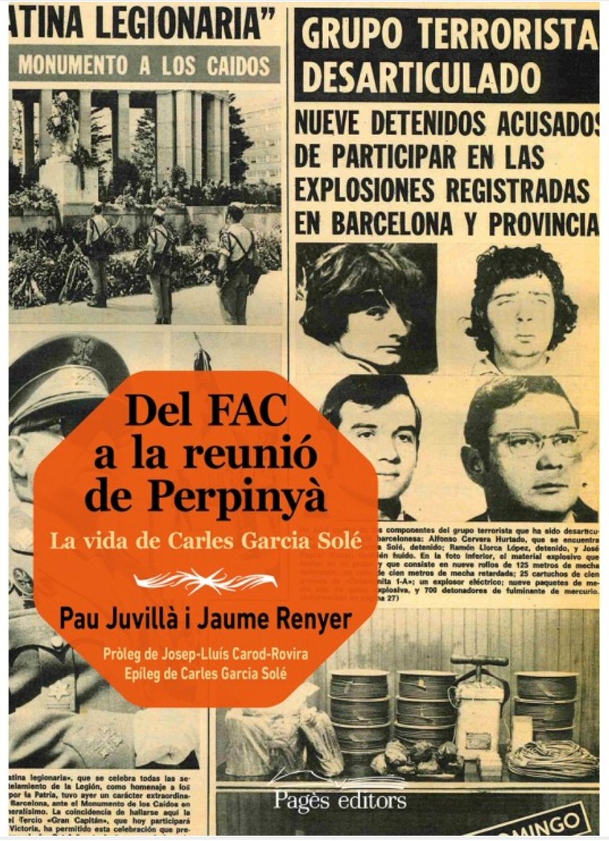 florejachs's tweet photo. Amb moltes ganes de llegir-lo.
Estudiant a la UAB vam organitzar des de l'#AEIU una xerrada amb #CarlesGarciaSole sobre la seva trajectòria al servei del país.
Vaig entendre que som on som, gràcies a la lluita de gent com ell.
https://t.co/wb1DoYpF2V https://t.co/4gJuTktfy9