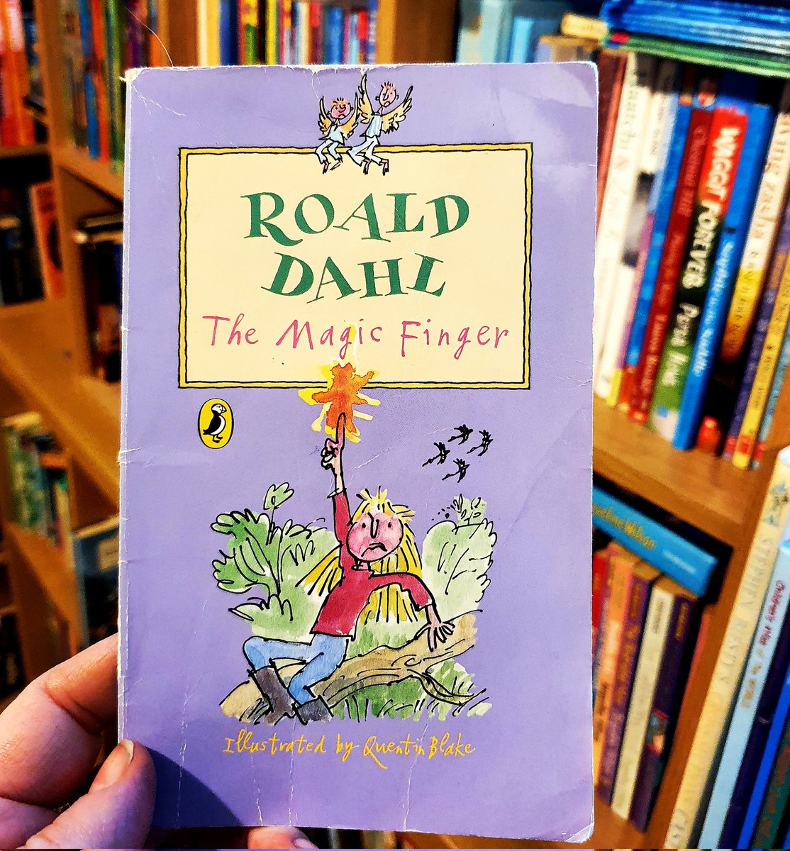 nr_book_shelter's tweet photo. I have a magic finger myself and find it very useful. Guess which one it is?
#yesthatone #childrensbooks #secondhandbooks #indiebookshop https://t.co/MhX3UVZZIG