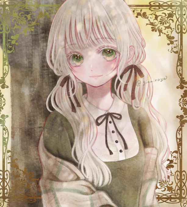 #白髪はいいぞ 
白髪ツインテちゃん(*'∇`*) 