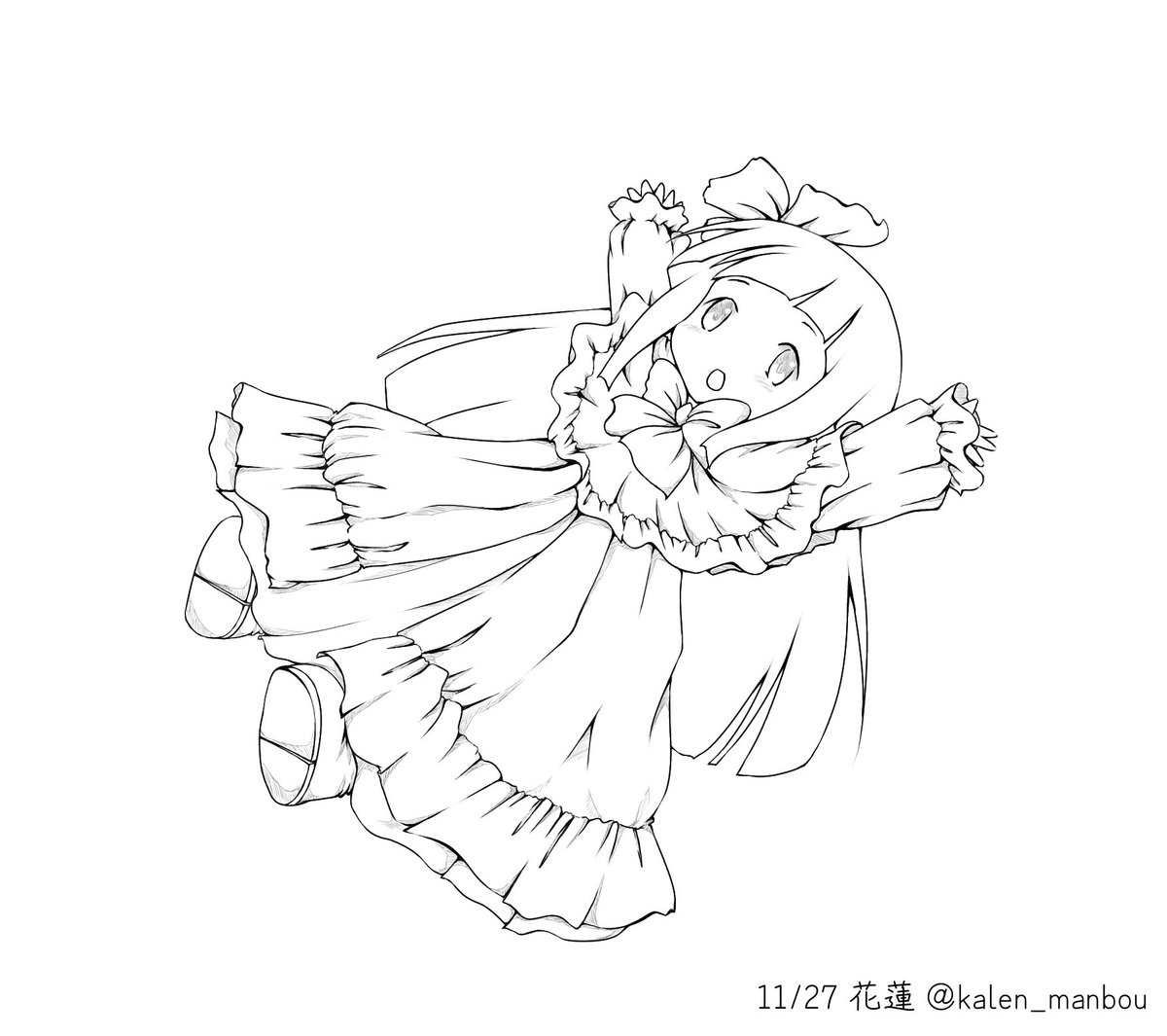 kalen_manbou's tweet photo. 最近全ぽこんPTをつくる為に育成頑張ってる
フリフリドレスにぱっつんロングがとてもかわいい
#ディスガイアRPG https://t.co/6kRlMyj4oo