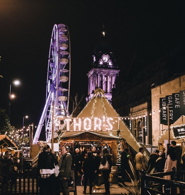 LeedsWaterside's tweet photo. @THORStipi - a Nordic themed pop up bar - has opened on Victoria Gardens! You can enjoy this cosy space throughout the festive season, sipping on mulled wine, hot toddies, wine, cocktails and craft beer around a fire pit 🔥 #leeds https://t.co/0U8aOkUtLK https://t.co/KL38bE3Jwf