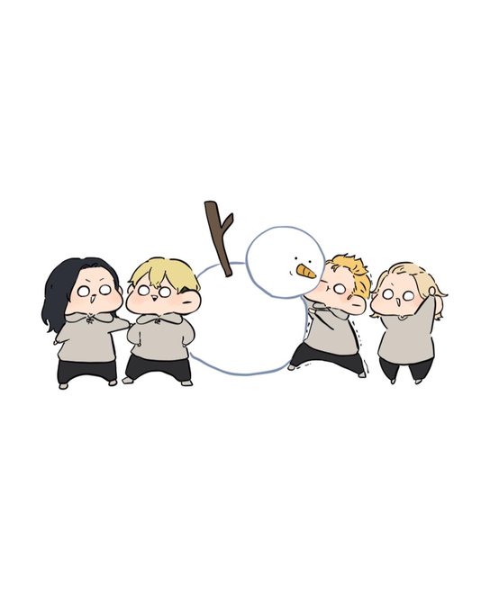 「黒髪 雪だるま」のTwitter画像/イラスト(人気順)