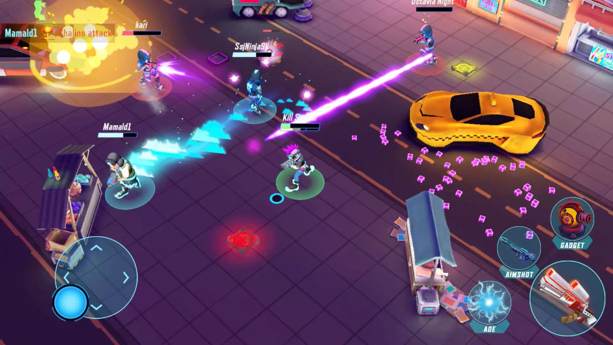 TheGDWC's tweet photo. Today's #ScreenshotSaturday theme is #PunkGames! ⛓️
The game highlighted GRIDPUNK - 3V3 PVP SHOOTER by neverGames 🔫
#RealTime #OnlineShooter with #QuickRounds! Be fast, #aim your shots, launch #DroneAttacks, coordinate with your team and climb the #GlobalLeaderboard for rewards! https://t.co/1xUZtecl7o