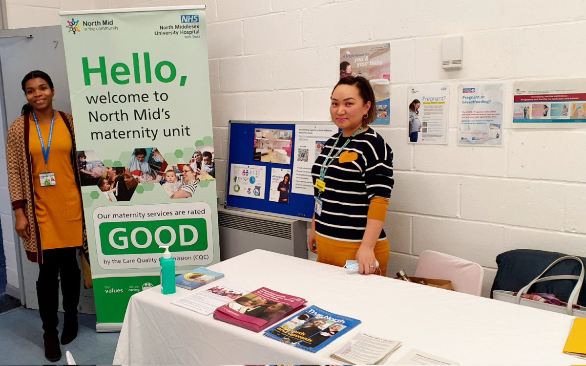 BeCampbell6's tweet photo. At Haringey communities Health and Wellness fair and promoting our maternity services at Northmid and sign posting 📝. Midwives on site today to talk if any questions or concerns ❤ @NorthMidNHS @NicoleCNHS @ShereenNimmo @JanetPardo6 #Northmidinthecommunity https://t.co/wYL4WnTIjm