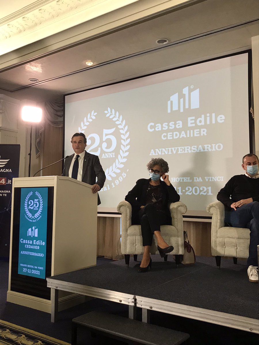 CnceIt's tweet photo. #cesenatico #25anni #cassaedile #cedaier buon compleanno! Guardando a #futuro #edilizia  #lavororegolare #sicurezza #formazione con @colla_vincenzo assessore @RegioneER @FilcaCisl @filleacgil @FENEALUIL_ @AnaepaEdilizia @cnanazionale @CarloTrestini @difrancofillea @gcarapella https://t.co/3LKTXslF50