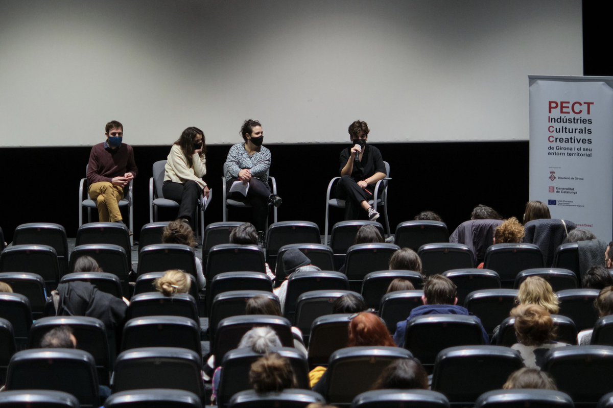 Amongst the conversations at #IETMGirona it’s been an opp to showcase Catalan projects, venues &amp; landscapes across Girona. Artistic Walks brought delegates to visit El Modern and learn about some projects: Festival Z, <a href="/EEspecials/">Escenaris Especials</a> <a href="/conarte_int/">ConArte Internacional</a> <a href="/GironaCrea/">GironaCrea</a> <a href="/Teatre_gi/">Teatre Municipal de Girona</a>