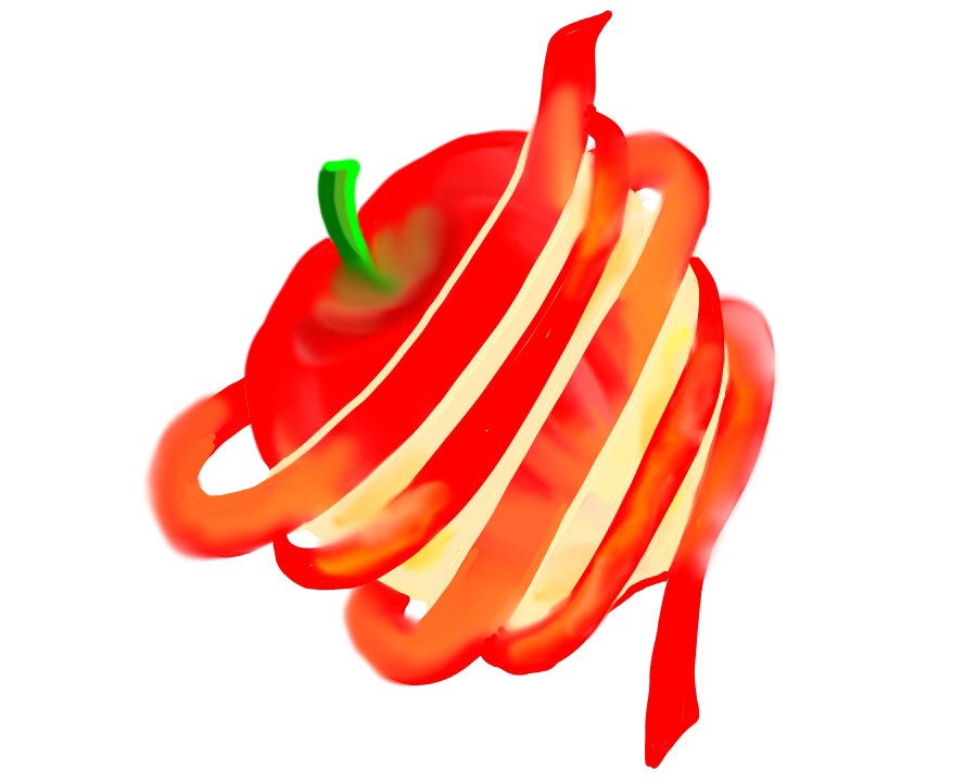 Hideo イラスト デジタルイラスト リンゴ りんご Apple りんごのかわむき リンゴの皮剥き T Co Ghs3sjqxcg Twitter