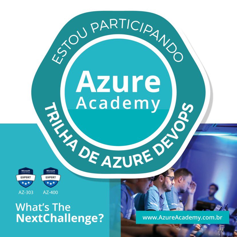 e_Seth's tweet photo. E hoje é dia de Azure Academy, Trilha Azure DevOps. Reunindo profissionais de alto nível em um final de semana de aprendizados e desafios de projetos reais. https://t.co/7lFXShouyZ
#azureacademy https://t.co/O6936Nxu81