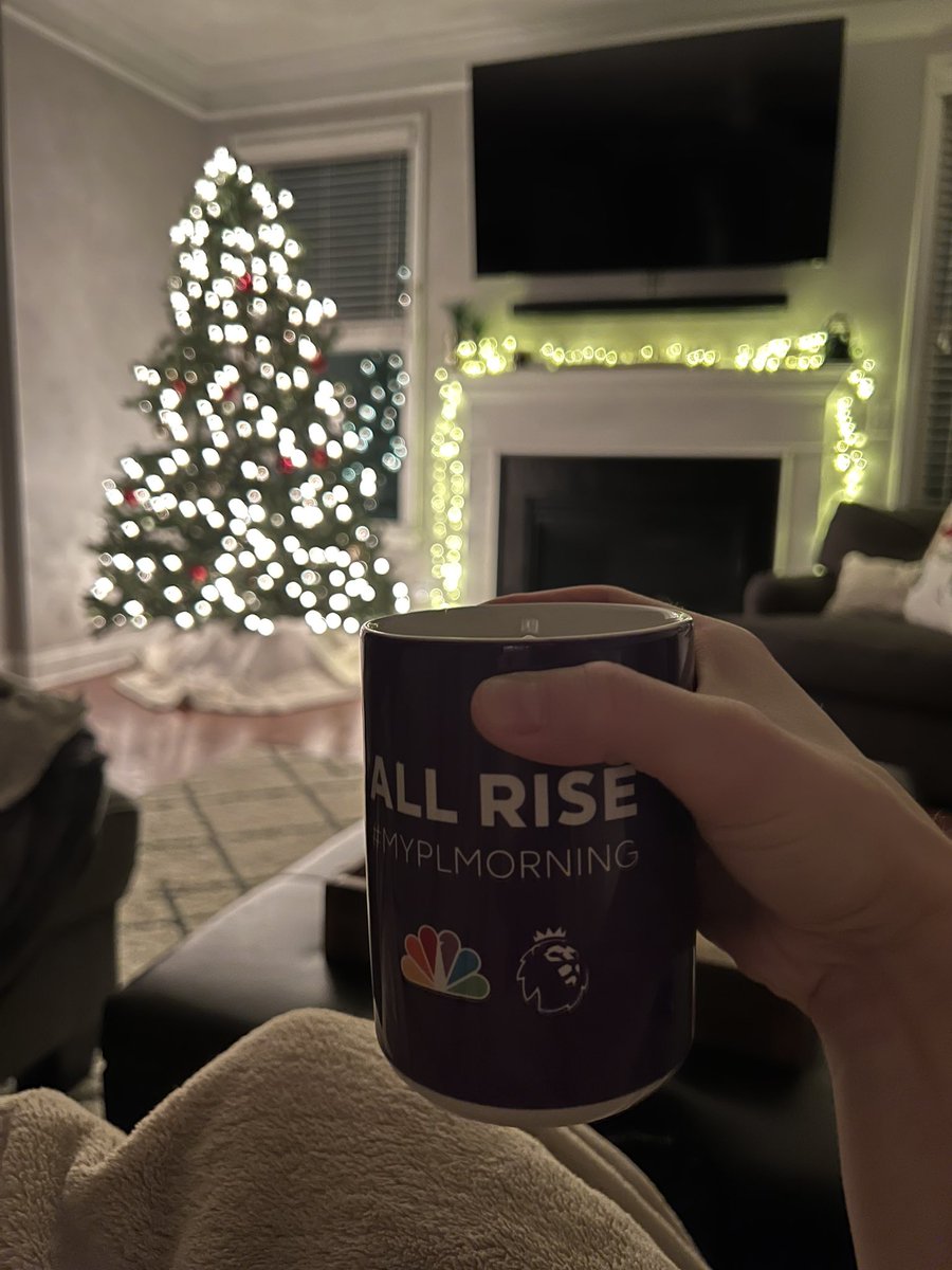anneonymity's tweet photo. Enjoying a quiet (pre-toddler wake-up) cup of coffee on this lovely #MyPLMorning. Go Reds! @LFC https://t.co/CiOZNk3jPN