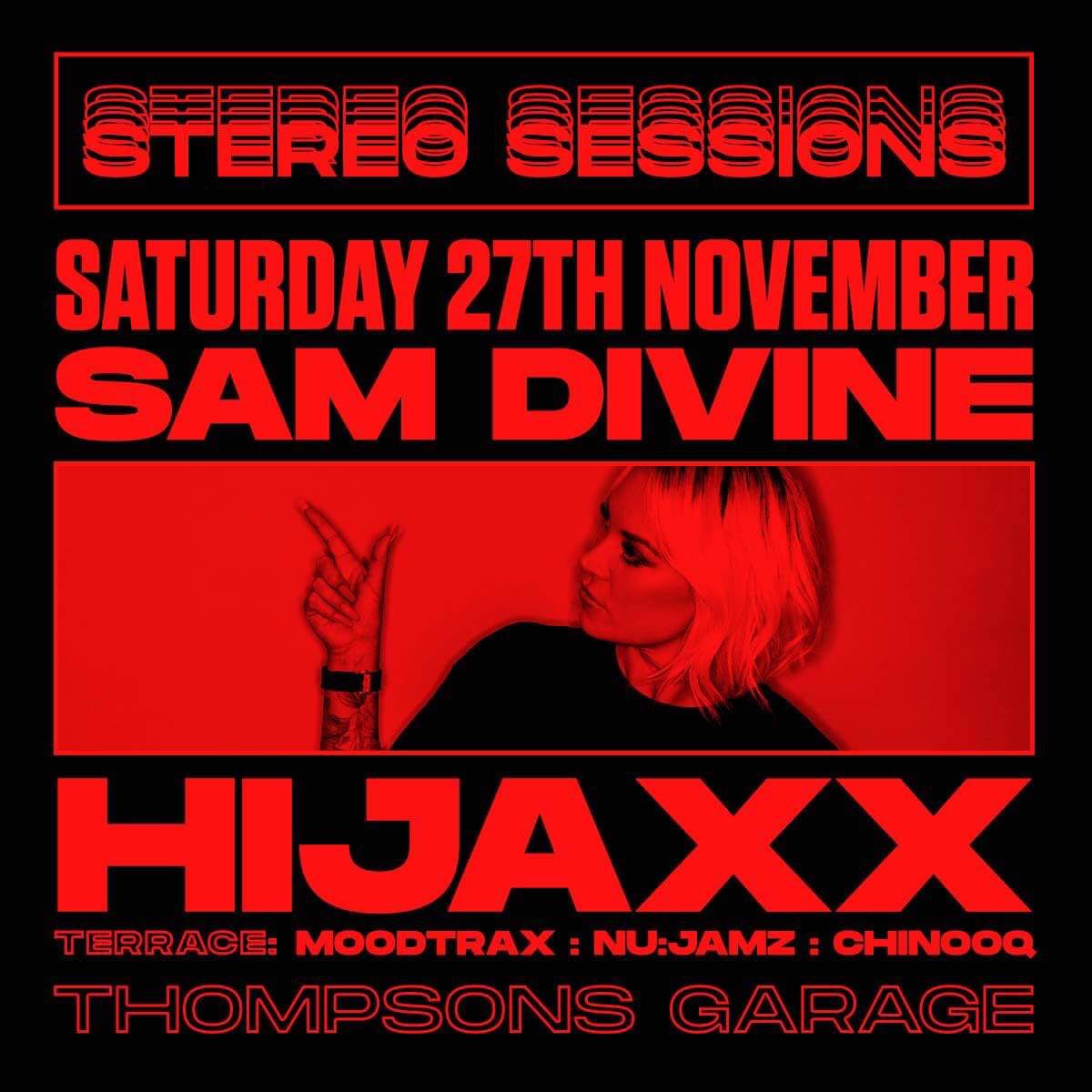 The day has come… <a href="/ThompsonsGarage/">Thompsons Garage</a> 27th Birthday and I cannot wait to be playing on the Terrace with <a href="/NuJamz/">Ryan Stewart</a> and <a href="/moodtraxmusic/">Moodtrax</a> tonight!!! 

In the club, Sam Divine [DEFECTED] will be bringing the heat along with #HiJaxx! 

LAST REMAINING TICKETS 👉 linktr.ee/thompsonsgarage