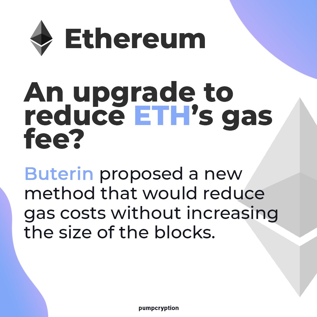 pumpcryption's tweet photo. An upgrade to reduce ETH's gas fee?
Vitalik Buterin, cofounder of ETH, proposed the introduction of a new limit on the transaction calldata in each block, with the aim of reducing gas on the network.
#ethereum #eth #crypto #vitalik #vitalikbuterin #gasfee #altcoin #pumpcryption https://t.co/F7jdTPbdfV
