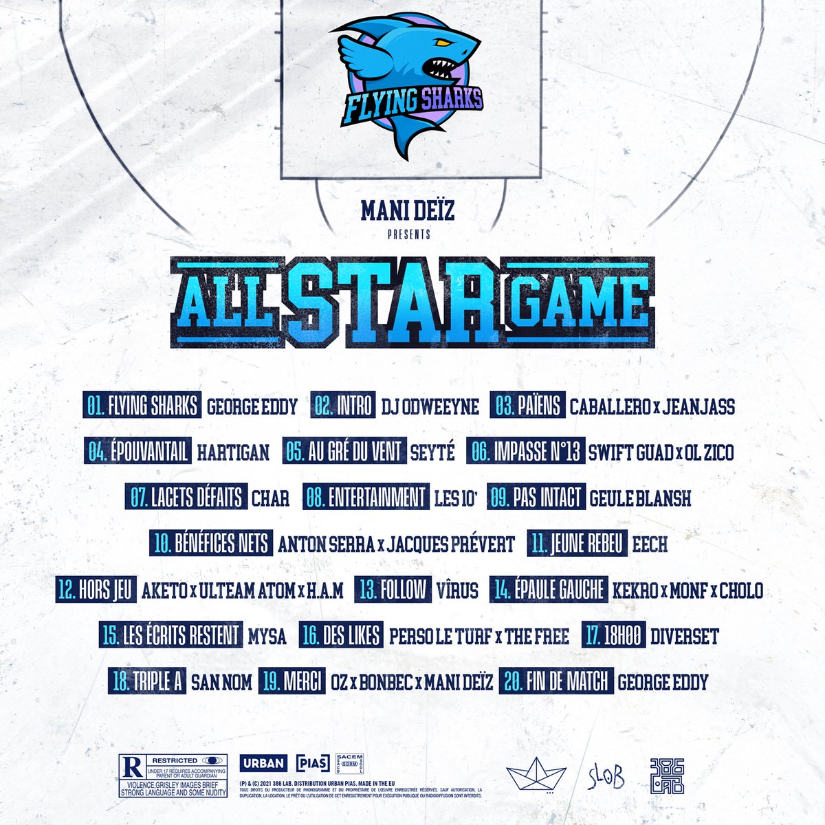 ManiDeiiiz's tweet photo. Voici les tracklist du projet "all star game"... Choc de titans. https://t.co/kWlK8qQeQB