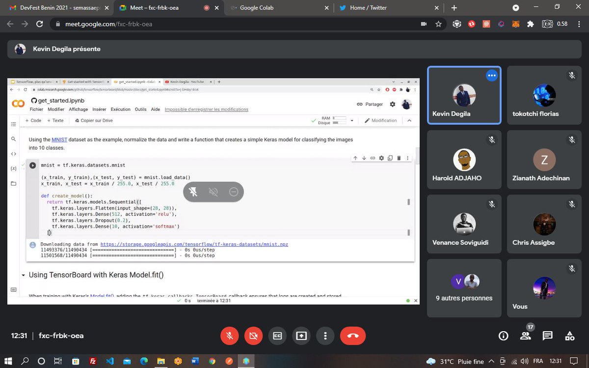 SemassaEpiphane's tweet photo. #GDGBenin #DevFest2021 #GDGAbomeyCalavi #GDGCotonou #GDGPortoNovo #GDGParakou #GDSCUAC #GDSCEpitech
Jour 2 😎😎😎😎😎 https://t.co/qAzSgTY36x
