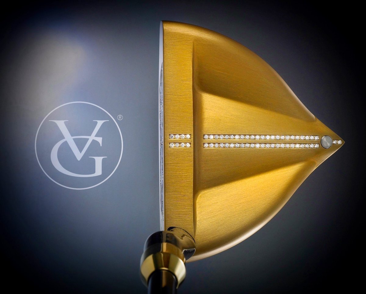 VALGRINE's tweet photo. Certainly the most efficient, tolerant, and expensive golf putter in the world.  Made in 🇫🇷, in St-Etienne, in ValGrine’s EPV factory (Entreprise du Patrimoine Vivant) by  hand… Cupidon VG002 Haute Création.

#golf #putting #handcrafted #putter #golfputting #myputter #golfputter https://t.co/rzjqA467RI