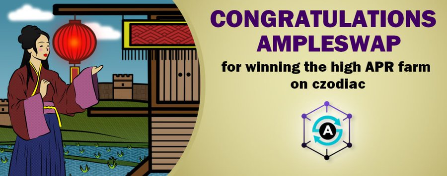FLS_News_1's tweet photo. ⚖️ @zodiacs_c New Farming Pool From @ampleswap

⚖️Users can now Stake $CZF-AMPLE LP to earn $CZF tokens.

📍#AmpleSwap is the best AMM DEX on #BSC providing trading experience and quick project support.

⬇️Stake Here:
https://t.co/P3iWhnFJtO

#FLS https://t.co/YXubre0lu4