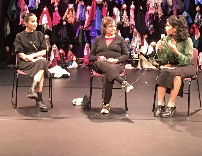 AminaKhayyam's tweet photo. “I’ve never seen anything like this “ so started Yasmin Ali Bhai Brown‘s post show discussion of #AThousandFaces last night
Tonight - post show perspectives with @guardian
reporter @VikramDodd & Alan Fraser on rise in crimes against women @RiversideLondon https://t.co/ml91OpHcCs https://t.co/BkBqVqexxe